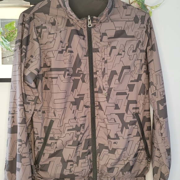 Stussy Girls Zip Up Windbreaker All Over Print Jacket M - Picture 4 of 16